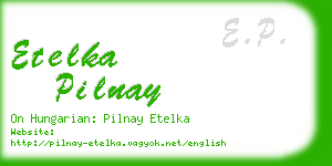 etelka pilnay business card